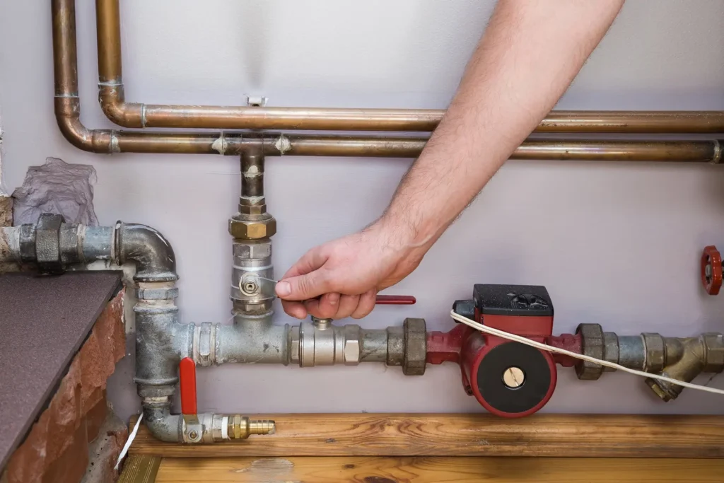 track water valve use