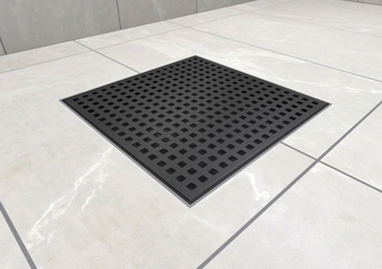 how to clean grout around shower drain