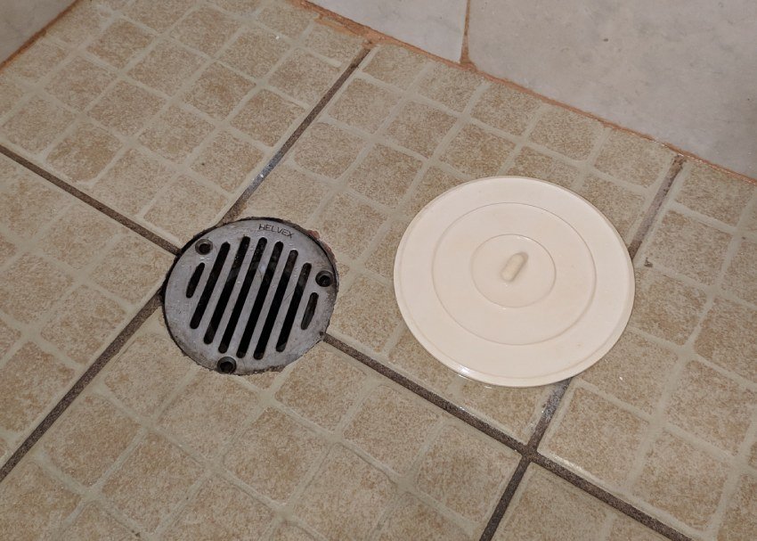 shower drain odor after cleaning